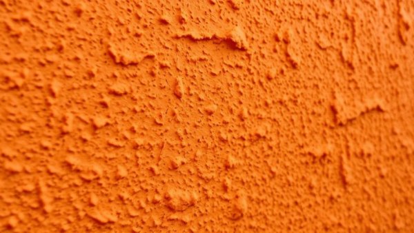 Textured orange wall surface, ideal for DIY projects.