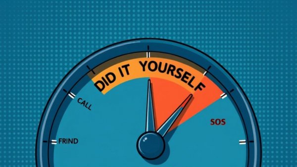 Retro advice gauge for handling shower drain smell issues.