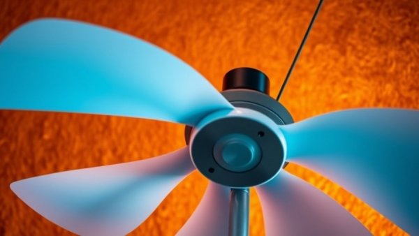 Sleek Shark TurboBlade fan against orange background, discount available.