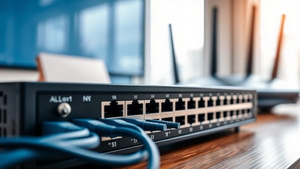 Modern home network setup showcasing a multi-gig system