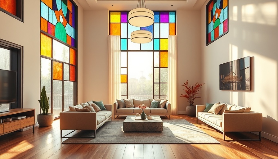 Stained glass trends in modern architecture: elegant living space