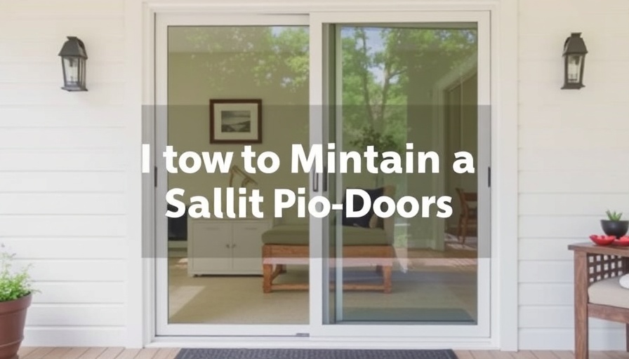 How to Maintain a Sliding Patio Door 