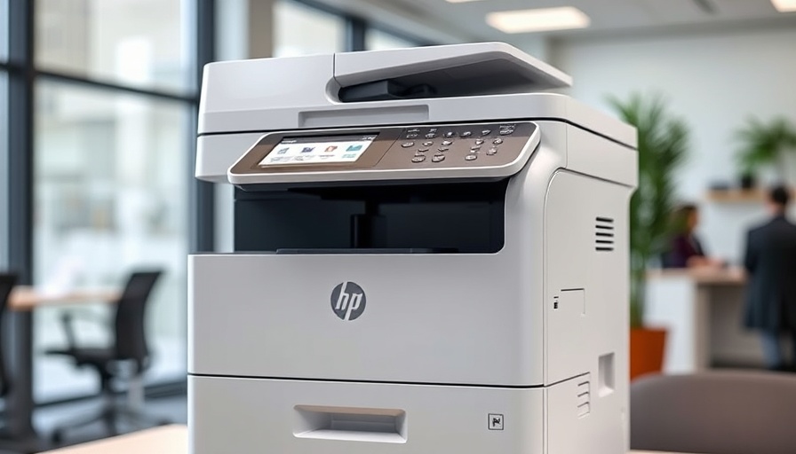 HP Color LaserJet Pro MFP 3301sdw printer in office setting.