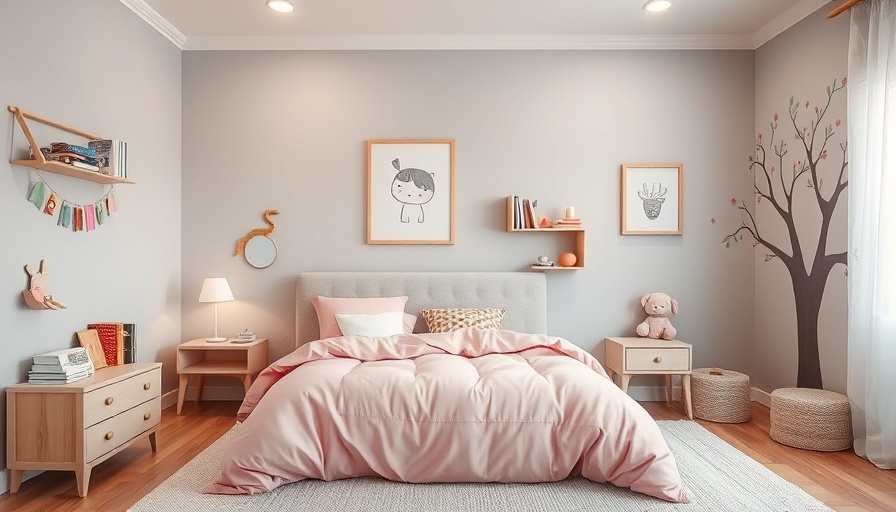 Charming children's bedroom with playful decor for remodeling with kids.