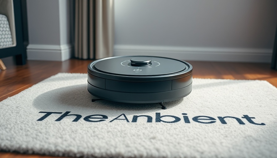 Roborock Saros 10R review - sleek robot vacuum on 'The Ambient' mat.