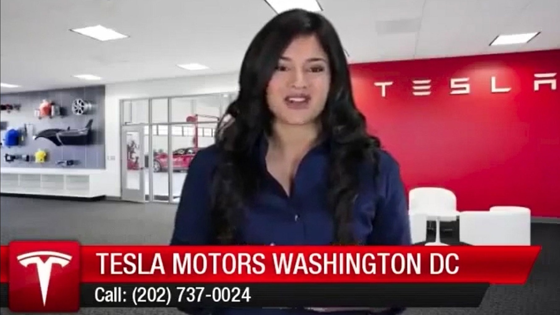 thumbnail of Tesla Motors 60 second review video with spokesmodel.