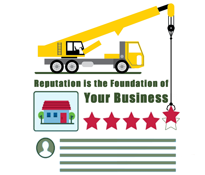 building five star reviews for landscaping companies.