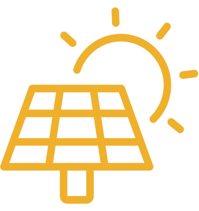 solar panel sun icon