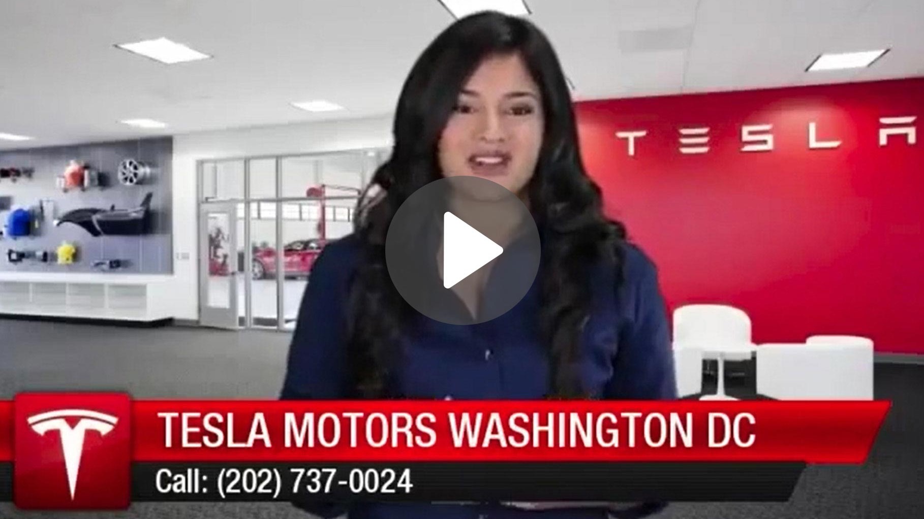 thumbnail of Tesla Motors 60 second review video with spokesmodel.