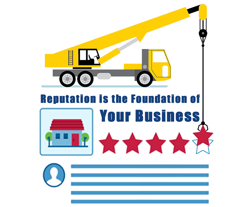 building five star reviews for home service companies.