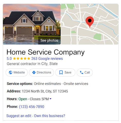 Google Business Profile for home service companies
