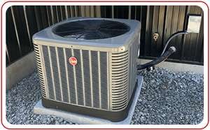 Heat pump installation along side building Central Kentucky