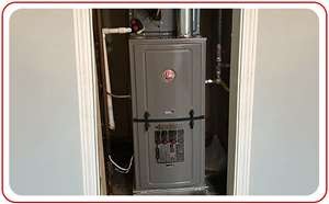 Furnace installation in an enclosed space in a residential home Central Kentucky
