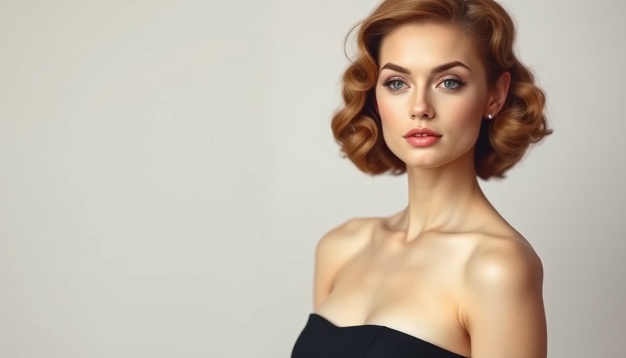 Elegant wedding hairstyle with retro waves in photorealistic style.