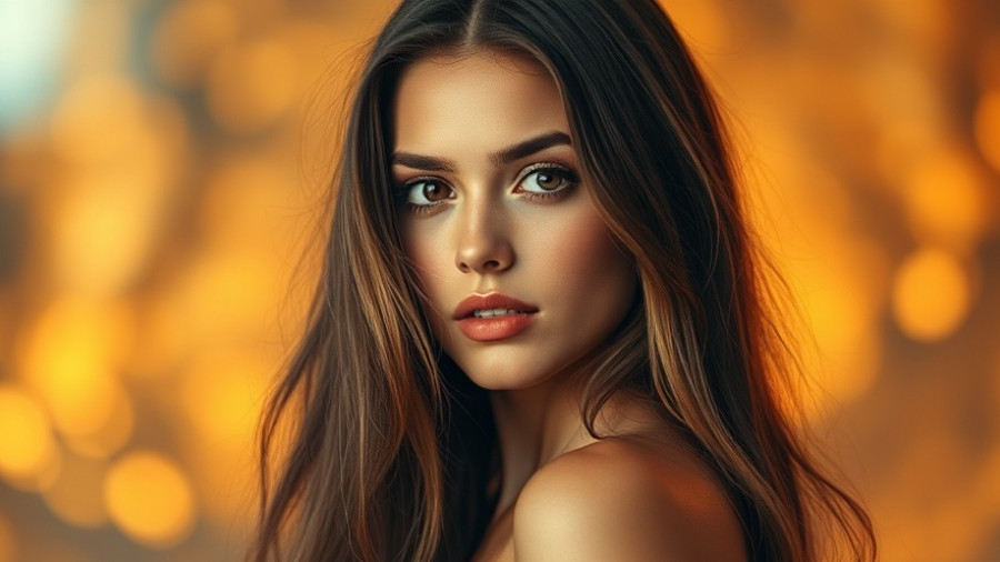 South Korean actress Park Jin-joo warmly lit in elegant ambiance.