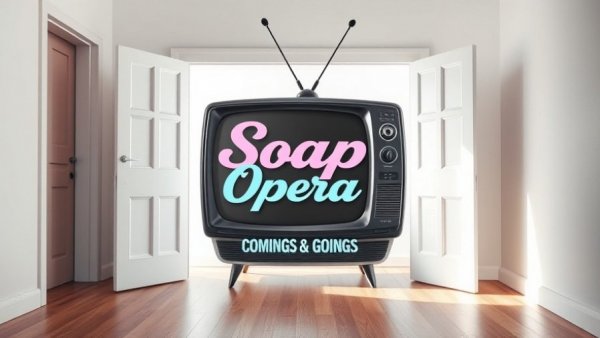 Vintage TV and text illustration for soap opera wedding inspiration.