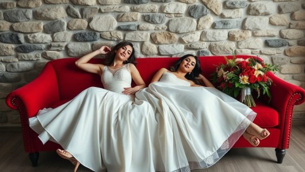 Unique wedding venues - bridal couple in a stylish setting