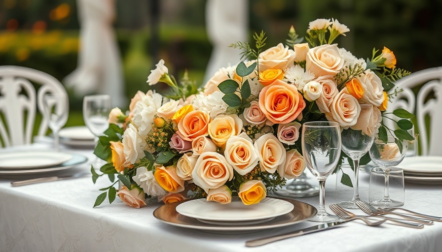 Elegant table setup with over-the-top celebrity wedding food menus.