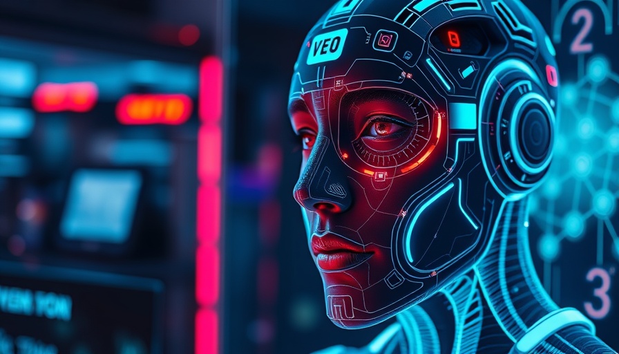 Futuristic AI video editing innovations with holographic display.