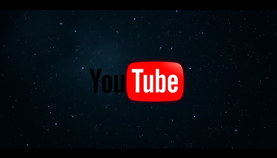 YouTube TV logo in a cosmic starry background symbolizes AI Video for Real Estate Success.