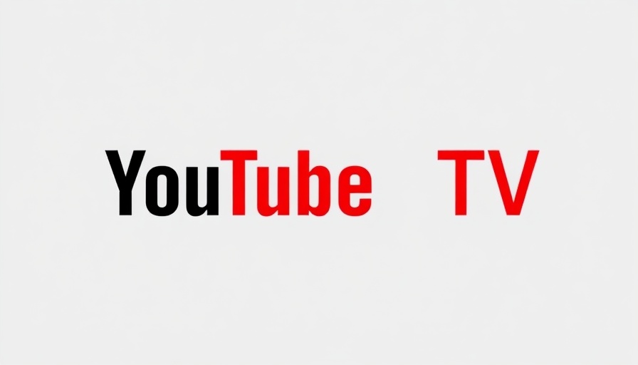 YouTube TV logo featuring red play button and black text.