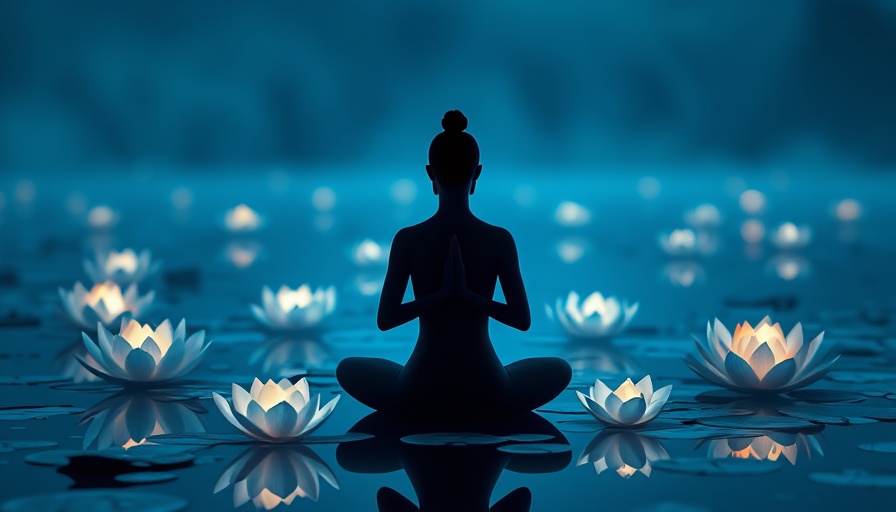 AI Generated Music Videos for Meditation with glowing lotus background.