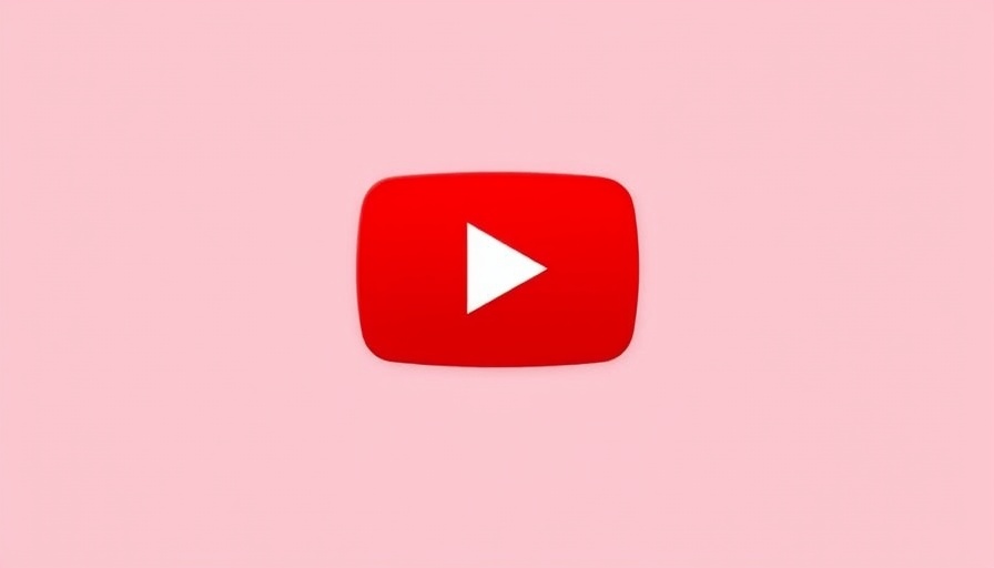 YouTube Play Button logo on red background