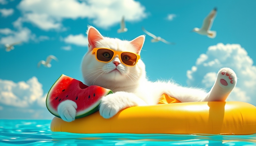 AI image generation tool creates a whimsical cat scene