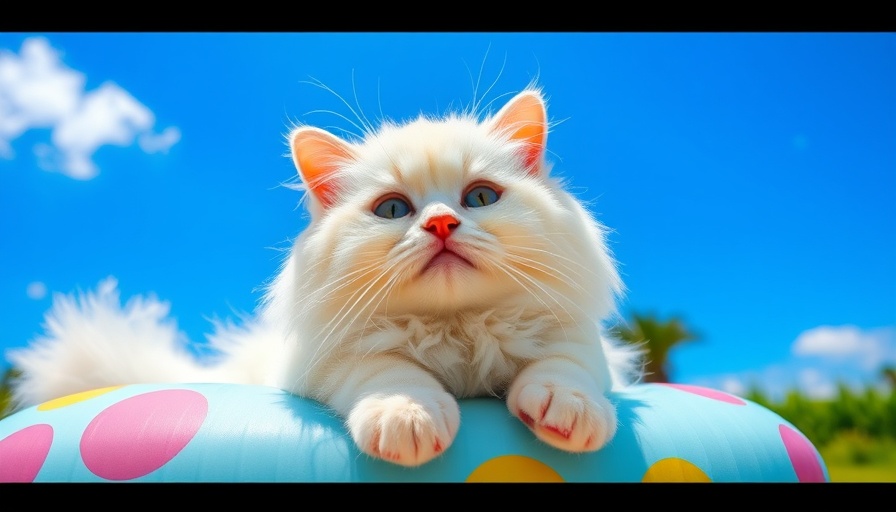 Cute cat with CapCut editing tools illustrating CapCut for Mac download feature.