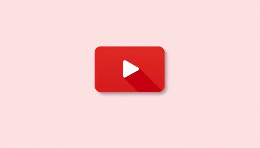 Media player symbol on red background for DAK Lab AI.