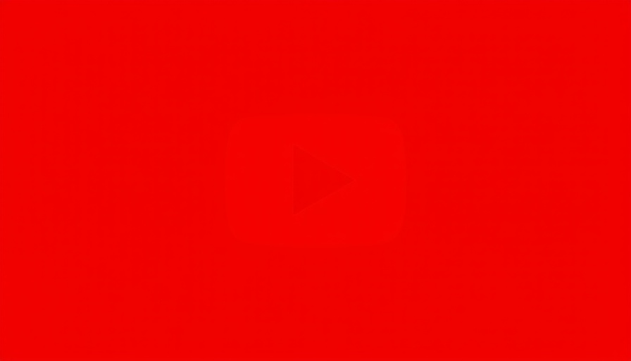 Bright red YouTube play button symbolizing AI in Real Estate Videos.