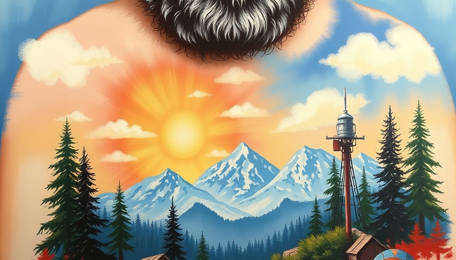 Bob Ross Chest Painting