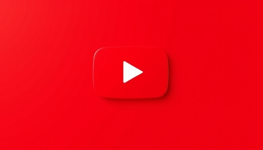 YouTube logo on red background for AI video generators review.