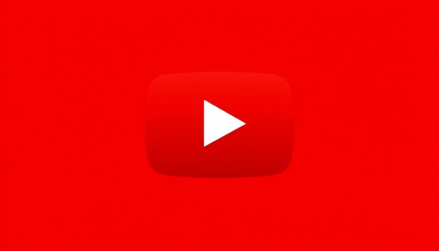 YouTube play button on red background, AI video generators comparison.