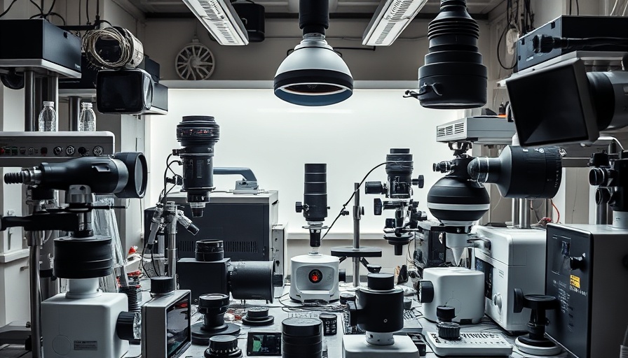 Laboratory setup with optical equipment for direct exoplanet imaging experiments.
