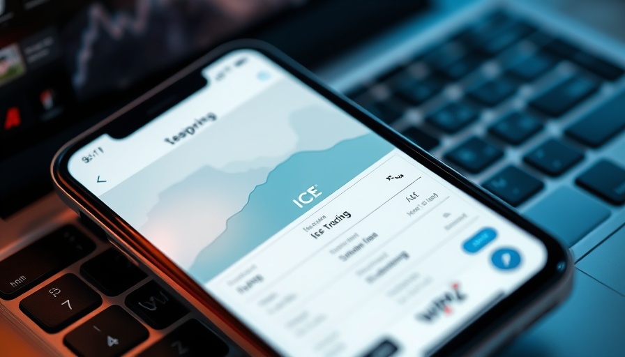 Apple ICE-tracking apps removal concept showing app on phone.
