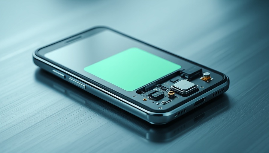 Motorola Edge 70 battery technology in a smartphone, exposed view.
