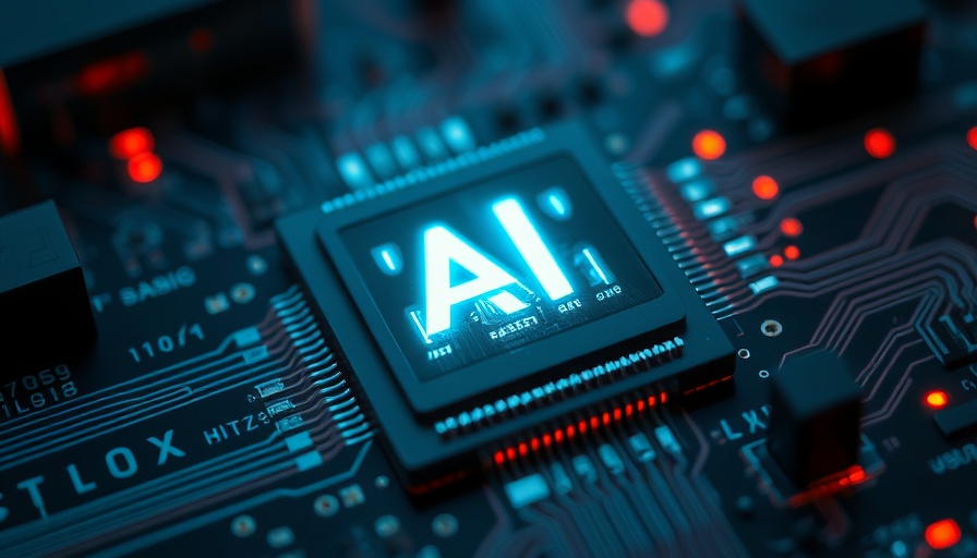 AI bubble burst risks concept with futuristic microchip.