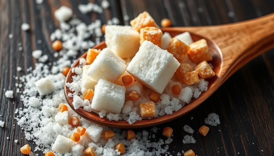 Assorted sugar substitutes for diabetics on a wooden spoon.