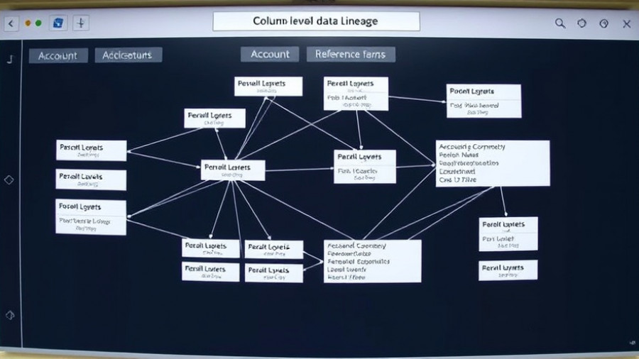 Column-level data lineage in Google Cloud interface showing data flow.