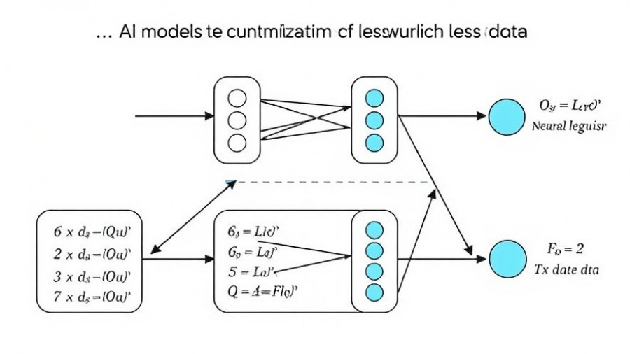 Diagram of neural network architecture for AI models customization with less data.