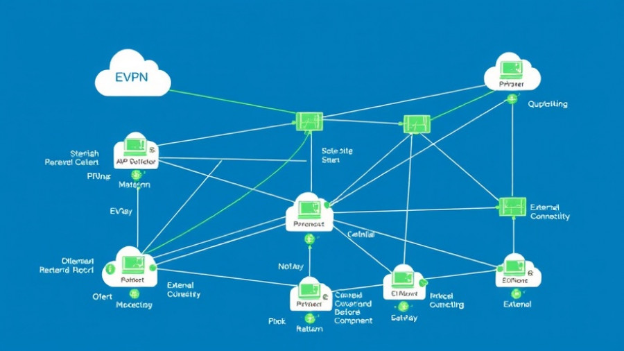 Multi-Site Connectivity Challenges diagram with EVPN overlay.