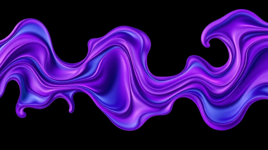 Abstract AI shapes with text for AI in advertising.