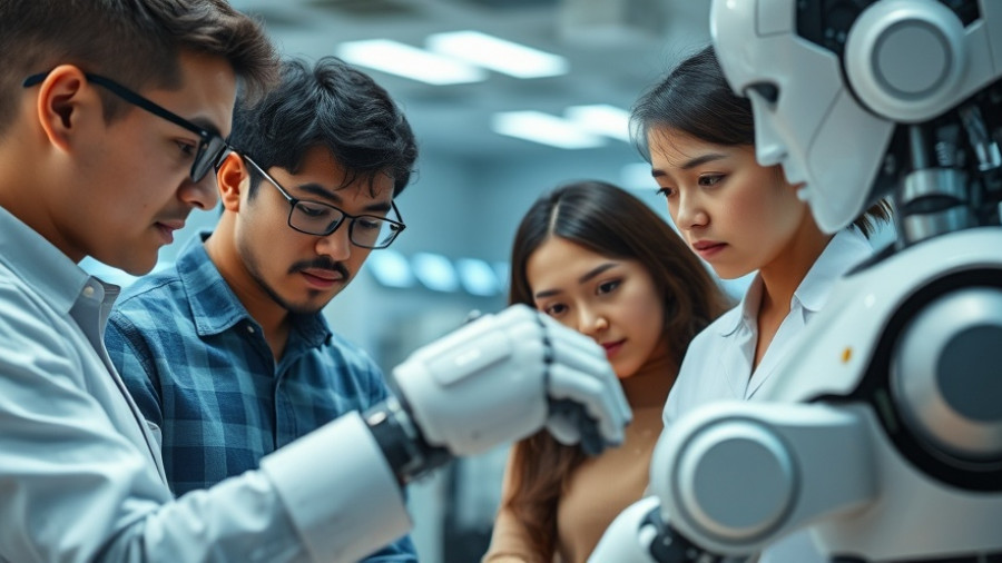 Human-agent teams taxonomy in a tech lab with a humanoid robot.