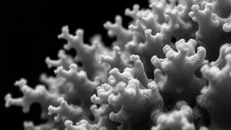 Bio-inspired engineering structure resembling coral.