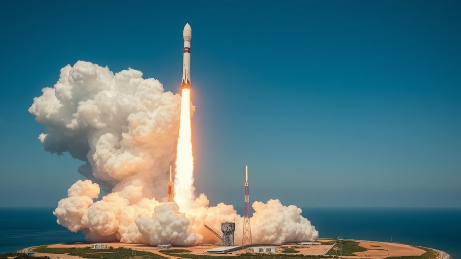SpaceX launches 28 Starlink satellites at coastal launchpad with vibrant exhaust.