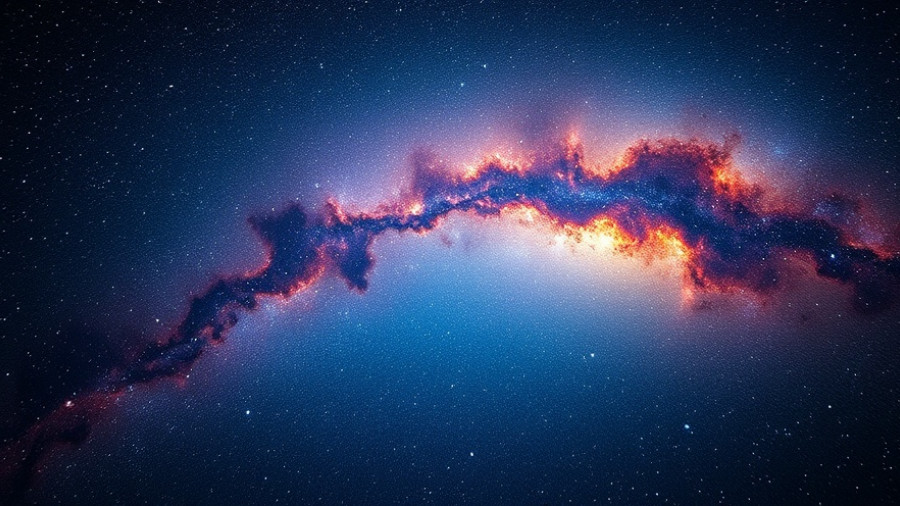 Milky Way radio color image showing vibrant cosmic waves.