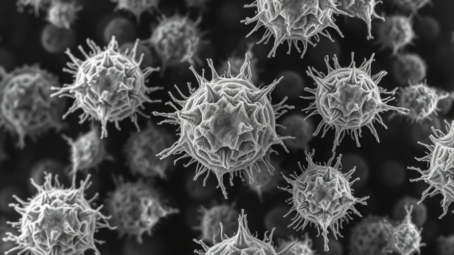 Electron micrograph of genetically modified phages showcasing structural details.