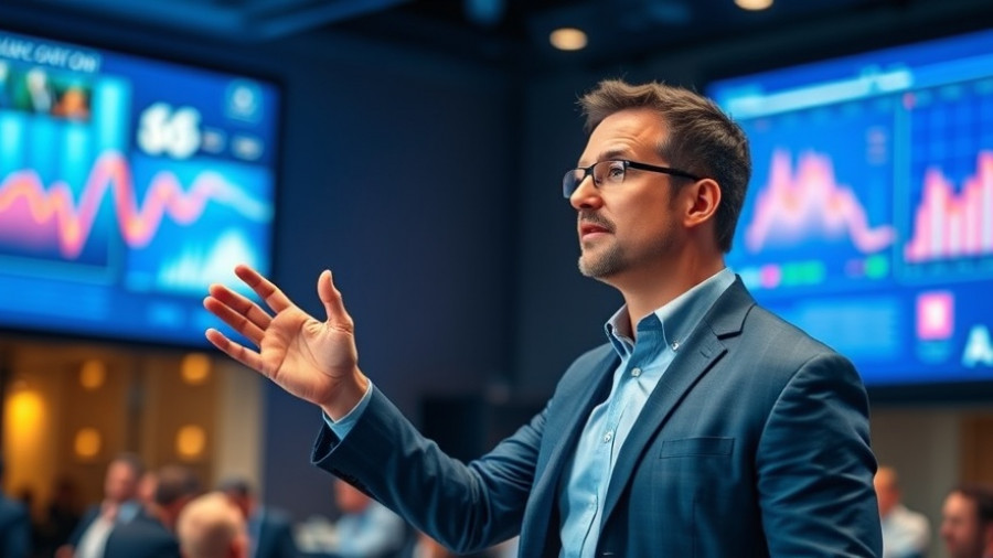 AI safety panel discussion, speaker presenting at conference.