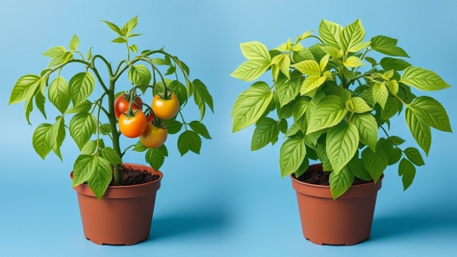 Cold-resistant tomato variety comparison, showing healthy plant.